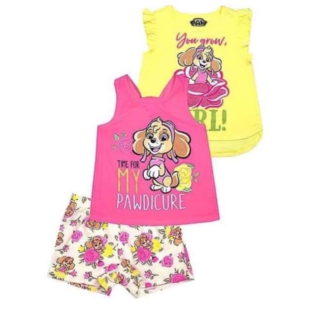 Nickelodeon paw patrol cute girl shorts set
